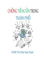 TIỂU LUẬN CHỐNG ỒN TRONG THÀNH PHỐ