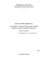 Tầm nhìn và định hướng phát triển kinh tế việt nam đến năm 2030
