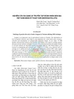 Nghiên cứu đa dạng di truyền tập đoàn nhãn bản địa Việt Nam bằng kĩ thuật SSR (Microsatellite) potx