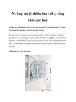 Những tuyệt chiêu lưu trữ phòng tắm cực hay pptx