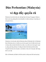 Đảo Perhentian (Malaysia) vẻ đẹp đầy quyến rũ doc