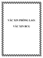 VĂC XIN PHÒNG LAO: VĂC XIN BCG potx