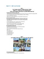 Địa lí 11 – Bài 1,2,3 Cơ bản docx