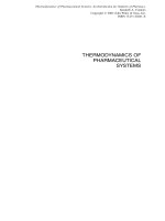 thermodynamics of pharmaceutical systems