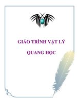 Giáo trình vật lý quang học