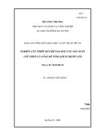 Nghiên cứu thiết kế và chế tạo máy CNC sản xuất cốt thép của ống bê tông kích thước lớn