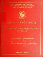 Xây dựng chiến lược phát triển Logistics tại Việt Nam