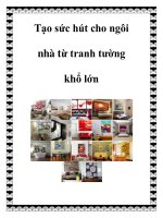 Tạo sức hút cho ngôi nhà từ tranh tường khổ lớn pdf