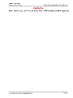 tĩnh tải và điều chỉnh nội lực