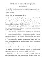 Đề kiểm tra môn hệ thống thông tin quản lý