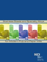 Stainless Steels and Specialty Alloys for Modern Pulp and Paper Mills pptx