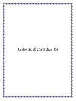 Chọn lọc một số bài ca dao chủ đề chanh chua pot