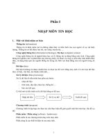 Tin học đại cương tổng quan