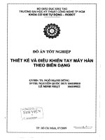 Thiết kế và điều khiển tay máy hàn theo biên dạng