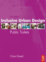 inclusive urban design - public toilets, first edition