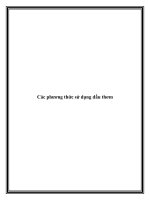 Các phương thức sử dụng dầu thơm pptx