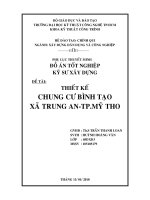 Thiêt kế chung cư Bình Tạo xã trung an thành phố mỹ tho( full bản vẽ + thuyết minh)