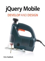 jquery mobile develop and design