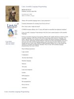 prentice-hall - linux assembly language programming