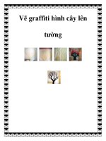 Vẽ graffiti hình cây lên tường potx