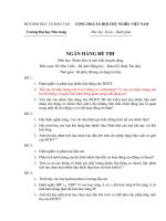 ngân hàng câu hỏi môn nhiên liệu và môi chất chuyên dùng