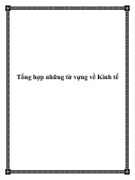 Tổng hợp những từ vựng về Kinh tế doc