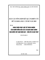 Hoàn thiện pháp luật về trách nhiệm của người đứng đầu các cơ quan hành chính nhà nước việt nam hiện nay