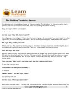 the wedding vocabulary