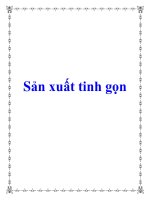 Sản xuất tinh gọn pot