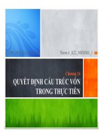 Thuyết trình quyết định cấu trúc vốn trong thực tiễn
