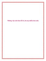 Những việc nên làm để bé yêu mẹ nhiều hơn nữa pptx