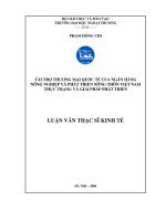Tài trợ thương mại quốc tế của ngân hàng nông nghiệp và phát triển nông thôn Việt Nam thực trạng và giải pháp phát triển