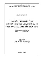 Nghiên cứu phản ứng chuyển hoá các n-ParafinC6-C7 trên xúc tác axit rắn biến tính