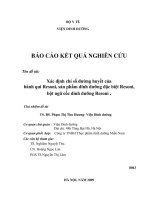 Xác định chỉ số đường huyết của bánh mì resoni, sản phẩm dinh dưỡng đặc biệt resoni, bột ngũ cốc dinh dưỡng resoni