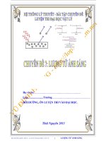 chuyên đề lượng tử ánh sáng luyện thi đại học