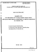 Hợp tác nghiên cứu cơ chế phân tử và hoạt động nhận thức liên quan đến bệnh alzheimer và parkinson