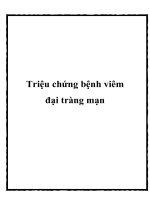 Triệu chứng bệnh viêm đại tràng mạn pot