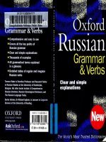 the oxford russian grammar and verbs