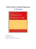 pocket guide to chemical engineering, elsevier