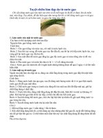 Tuyệt chiêu làm đẹp da từ nước gạo