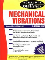 Schaum s outline of mechanical vibrations