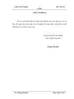 Vốn lưu động và các giải pháp tài chính nhằm nâng cao hiệu quả tổ chức, sử dụng vốn lưu động tại công ty cổ phần công nông nghiệp tiến nông