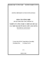Nghiên cứu công nghệ và thiết kế chế tạo các thiết bị chuyên dụng chữa cháy rừng