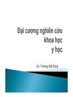 Đại cương nghiên cứu khoa học y học