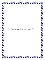 Tổng hợp những bài ca dao bội nghĩa vong tình doc