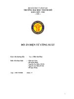 Luận văn đề tài: Thiết kế khởi động mềm động cơ không đồng bộ roto lồng sóc