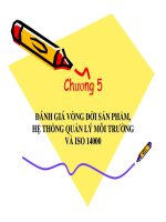 Chương 5 Đánh giá vòng đời sản phẩm