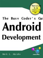 The busy coder’s guide to android development (2011, v  3 6, murphy m  l )