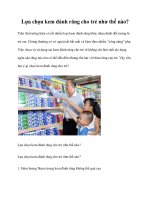 Lựa chọn kem đánh răng cho trẻ như thế nào? pptx