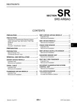 SRS hệ THỐNG túi KHÍ TRÊN NISSAN VERSA SEDAN 2012